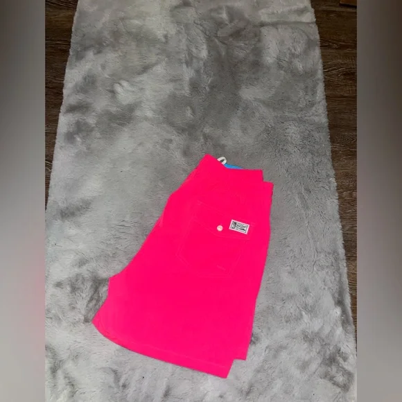 Pink Ralph Lauren Swim Trunks